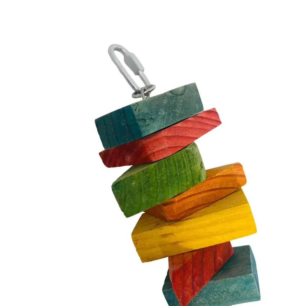 Wood and Rope bird parrot Toy 10